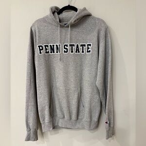 Champion Heather Gray Penn State Hoodie in Size Men’s Medium Preloved